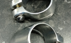 Sadulaposti klamber 34.9mm, hõbe