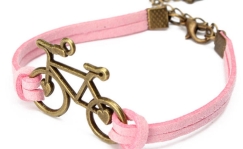 Jalgrattaga käepael roosa