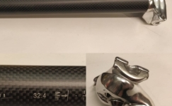 Sadulapost 32,4 x 350 mm, karbon